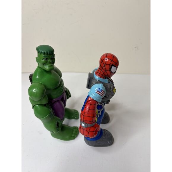 Lot of 2 Marvel Spider-Man and Friends Super Heroes Chunky 6.5 Inch Toy Biz Hulk - Picture 6 of 7